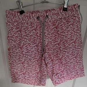 NWOT Onia Boys Size 10 Pink/White Print Swim Trunks